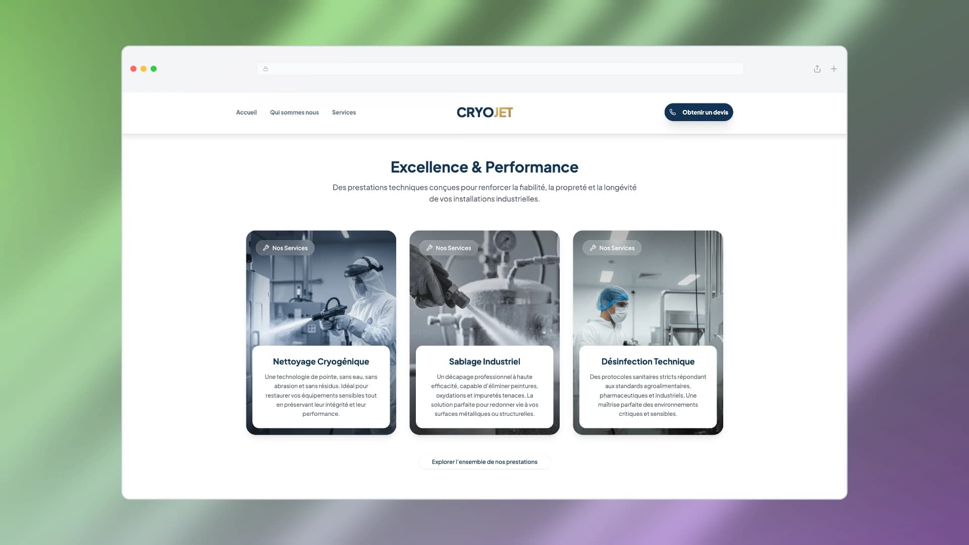 CRYOJET Comprehensive Industrial Maintenance Services