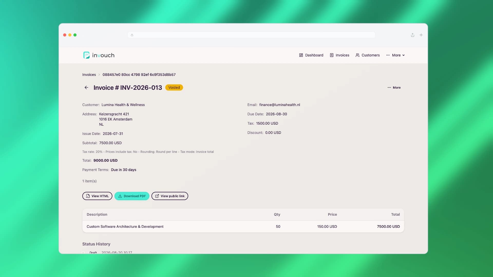 Precision Invoice Editor