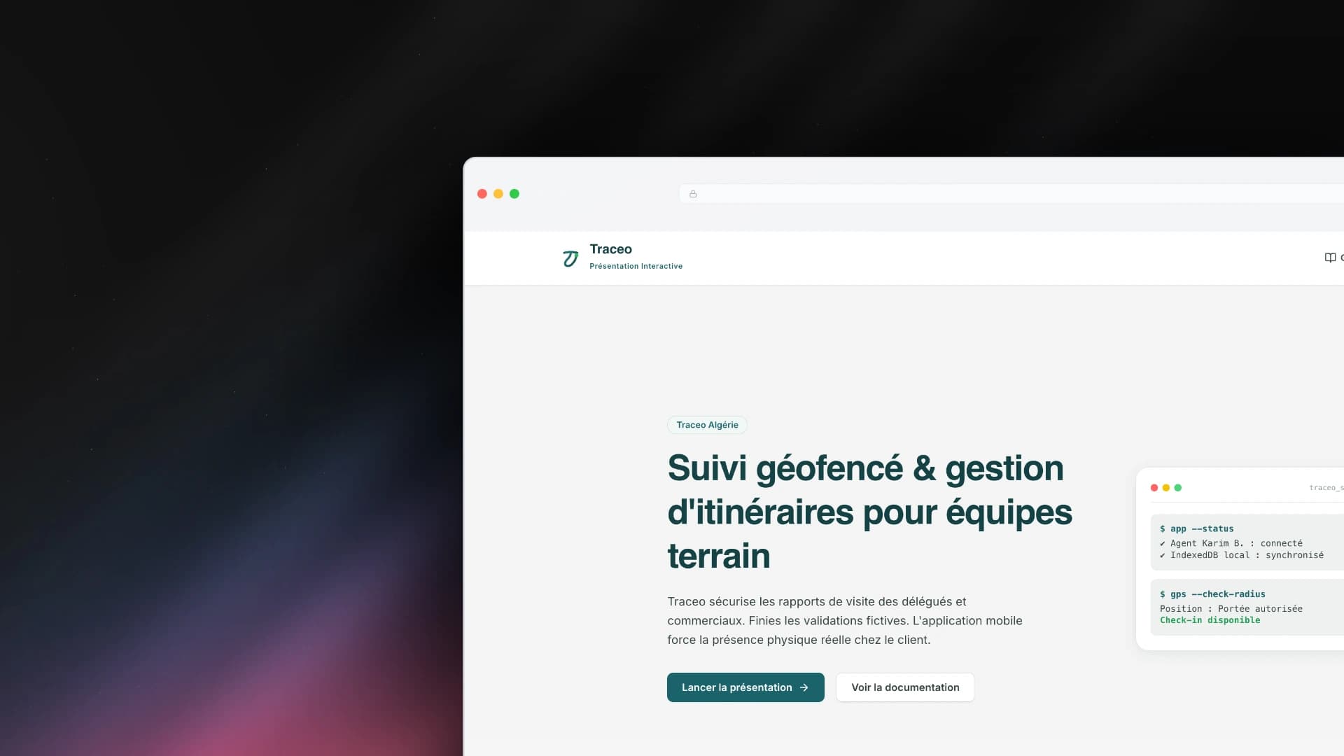 Traceo — Offline-First Geofenced Field Operations & Route Management Platform