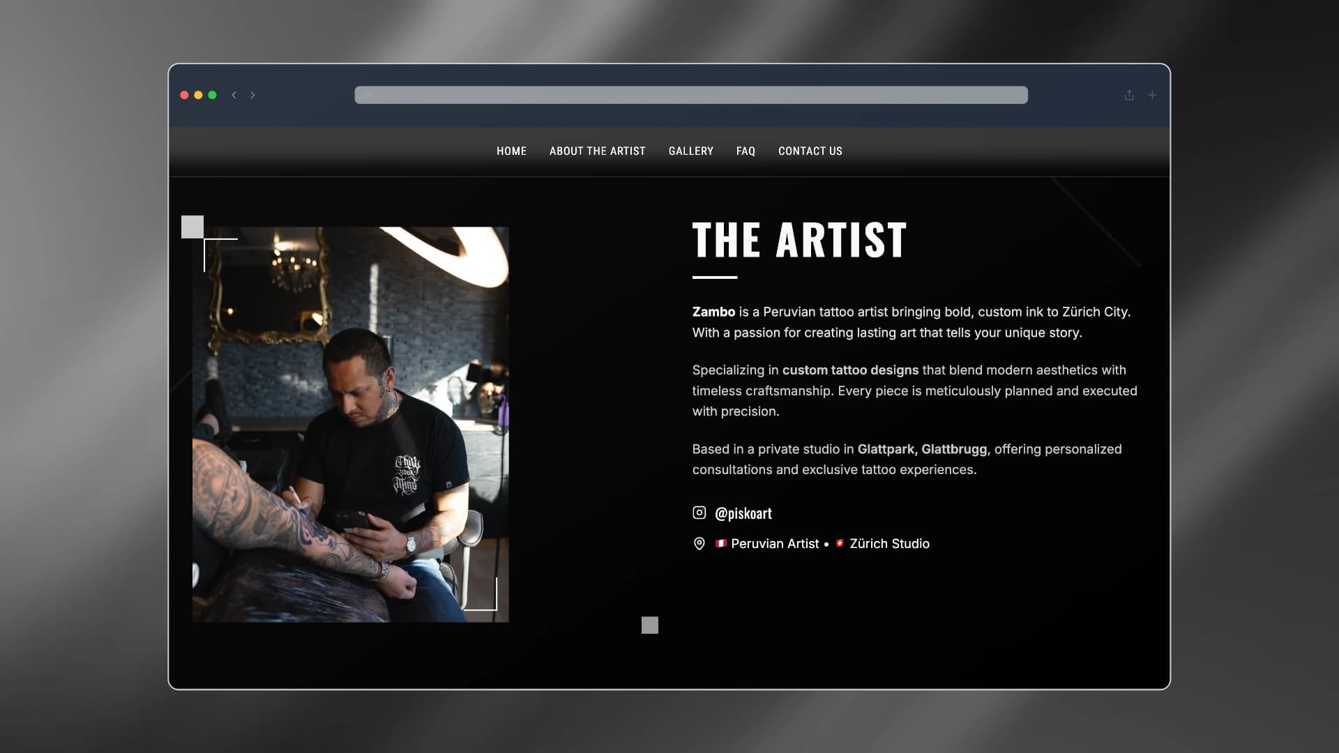 Zambo Tattoo Artist Biography & Background Spotlight