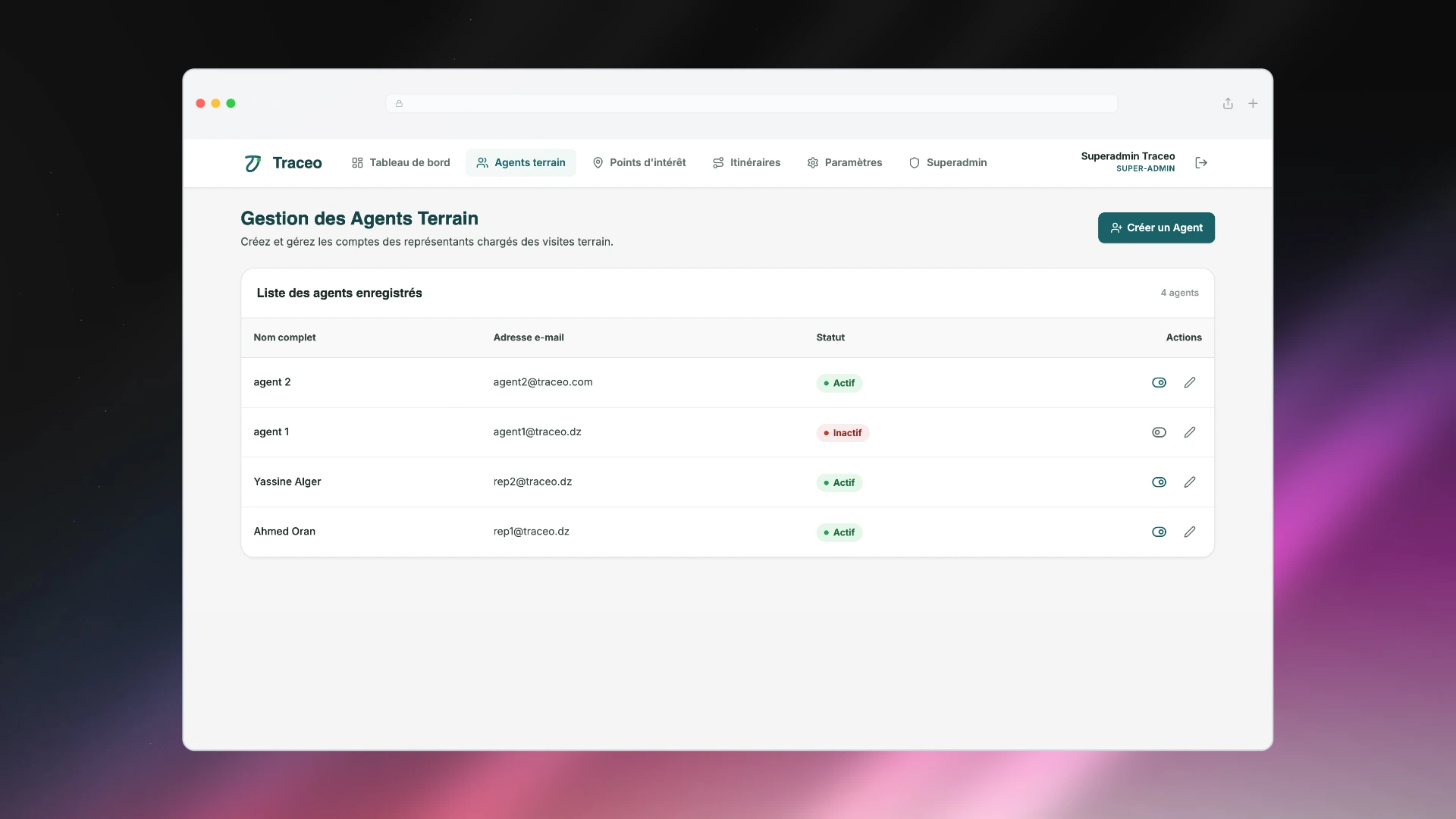 Traceo Multi-Tenant Agent & Quota Management